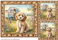 3 Caravan pup card fronts/toppers 7