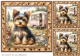 3 Caravan pup card fronts/toppers 8