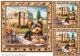 3 Caravan pup card fronts/toppers 10
