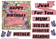 Butterfly Birthday/Just for you card front 2