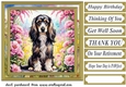 Puppy in flowers card front 8