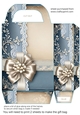 Blue floral lace gift bag 5