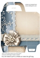 Blue floral lace gift bag 6