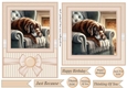7x5(aprox) and 6x6(aprox) Im just resting my eyes card front 6