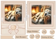 7x5(aprox) and 6x6(aprox) Im just resting my eyes card front 7