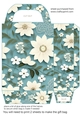 Blue multi floral gift bag 2