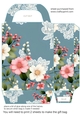 Blue multi floral gift bag 4