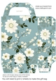 Blue multi floral gift bag 6