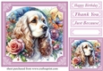 Lilac stained glass pup card front 2