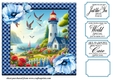 Floral lighthouse card front 2