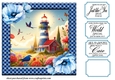 Floral lighthouse card front 5