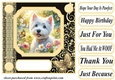 Black and yellow butterfly pup card front 12