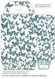 Single colour butterfly gift bag 3