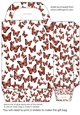Single colour butterfly gift bag 10