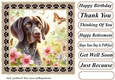 Paw frame butterfly pup card front 7