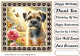 Paw frame butterfly pup card front 10