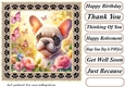 Paw frame butterfly pup card front 12