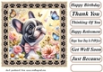 Paw frame butterfly pup card front 15