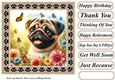 Paw frame butterfly pup card front 16