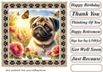 Paw frame butterfly pup card front 18