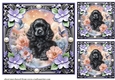3 Floral dreamy pup card fronts/toppers 4