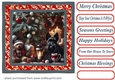Scottish terrier Christmas scene card front 3