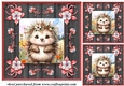 3 Woodland cuties card front/toppers 6