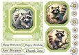 Raccoon card front 3