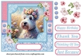 Painted Scottish terrier card front 2