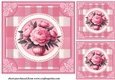 3 Pink peonies card front/toppers 2