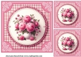 3 Pink peonies card front/toppers 3
