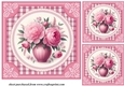 3 Pink peonies card front/toppers 5