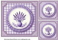 3 Lavender card fronts/toppers 3