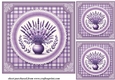 3 Lavender card fronts/toppers 4