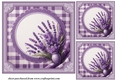 3 Lavender card fronts/toppers 6