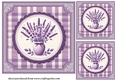 3 Lavender card fronts/toppers 7