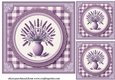 3 Lavender card fronts/toppers 8