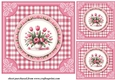 3 Pink tulips card front/toppers 7