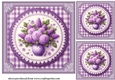 3 Lilac rose card front/toppers 4