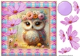Painted owl card front 2