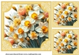 3 Daffodil card front/toppers 2