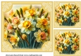 3 Daffodil card front/toppers 3