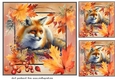 3 Autumn framed fox card front/toppers 4