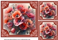 3 Framed poppy card fronts/toppers 2
