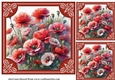 3 Framed poppy card fronts/toppers 3