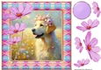 Painted Labrador card front 2