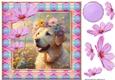 Painted Labrador card front 3