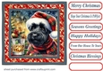 Christmas Scottish terrier with whisky card front 3