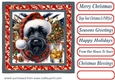 Christmas Scottish terrier with whisky card front 4