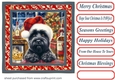 Christmas Scottish terrier with whisky card front 5
